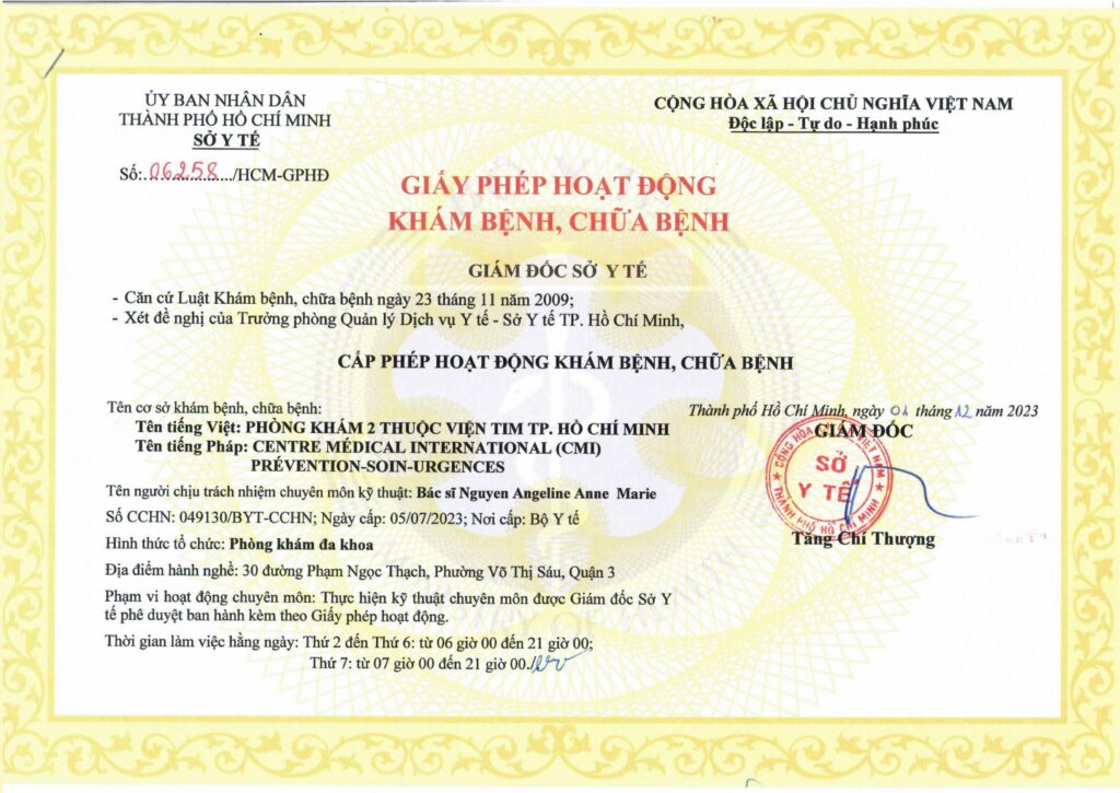 giấy phép hoạt động khám bệnh, chữa bệnh